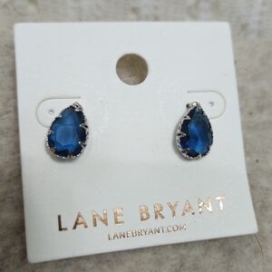 (NEW) Lane Bryant Blue Stone Silver Studs